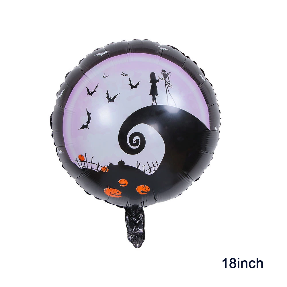Decoración de fiesta de cumpleaños con temática de pesadilla antes de Navidad, juego de globos digitales de látex para Baby Shower, regalo para niño