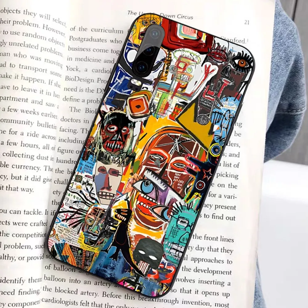 B-Basquiats Art Phone Case For Huawei Honor 10 lite 9 20 7A 9X 30 50 60 70 pro plus Soft Silicone Cover