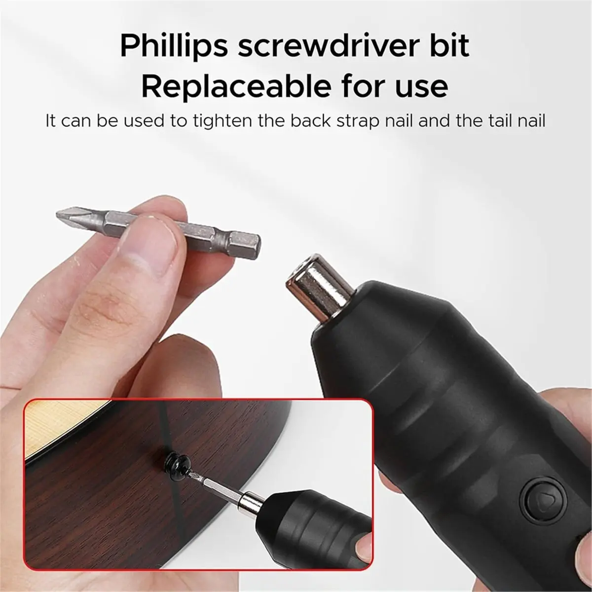 

Electric Guitar String Winder,Automatic Guitar Winding Tuner, Magnetism Quick Install Head, for , Ukulele, Acoustic