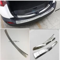 Stainless steel Inner Rear Bumper Protector Sill Trunk Tread Plate Trim Fit For Toyota RAV4 RAV 4 2014 2015 2016