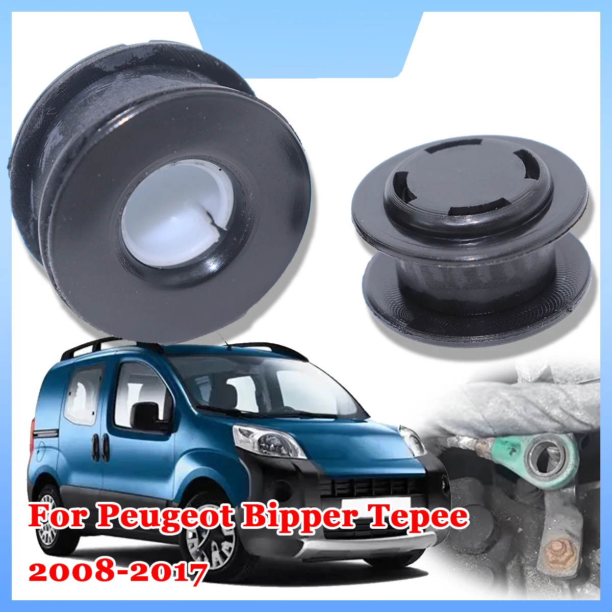 Cable de control de la palanca de cambios manual, buje de la varilla final del selector de marchas para Peugeot Bipper Tepee 2008-2017
