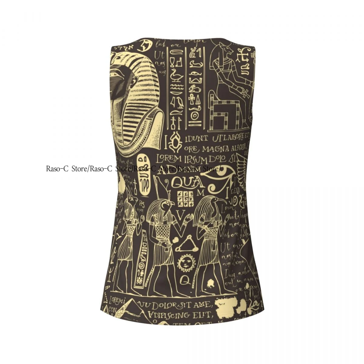 المرأة بلا أكمام اليوغا تانك القمم مصر القديمة الآلهة المصرية سريعة الجافة تشغيل سترة رياضية اللياقة البدنية الصالة الرياضية الأعلى تجريب اليوغا القمصان #5
