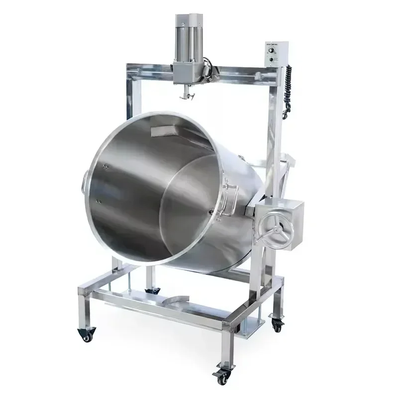 

Heating Curry Paste Sauce Making Machine Chili Tomato Sauce Cooker and Mixer Soup Porridge Boiling Cooking Kettle Pot Gas