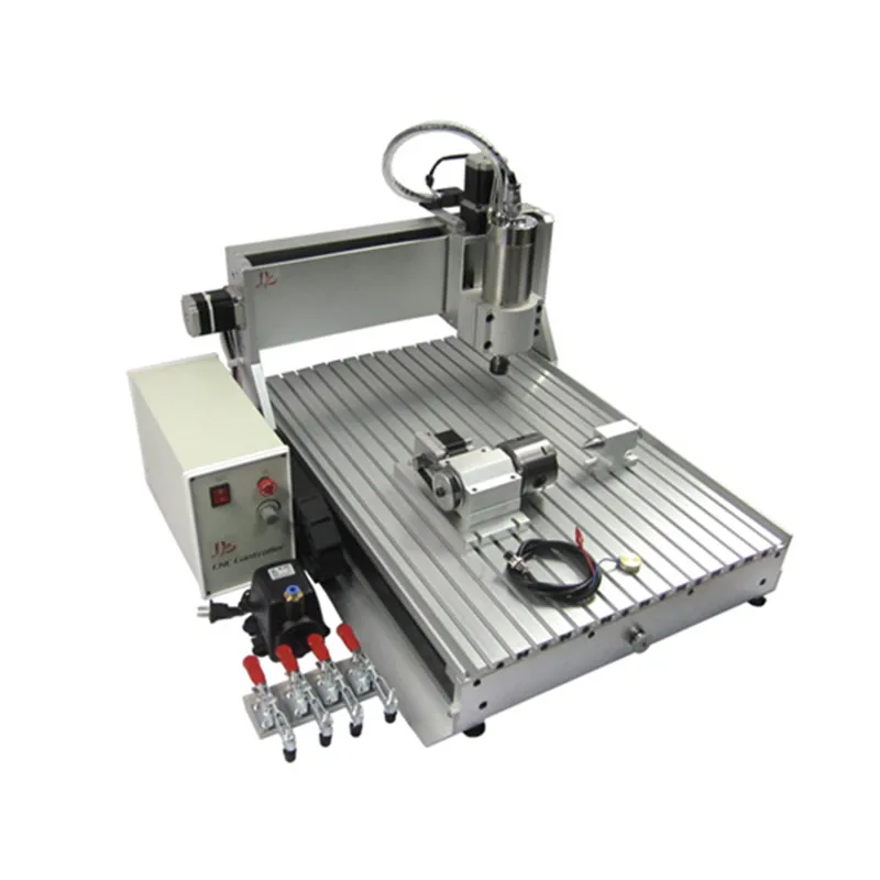 Engraving Machine Ball Screw Transmission for Wooden Stone Glass Metal with Limit Switch 4-Axis 6090 CNC Router Wood  and