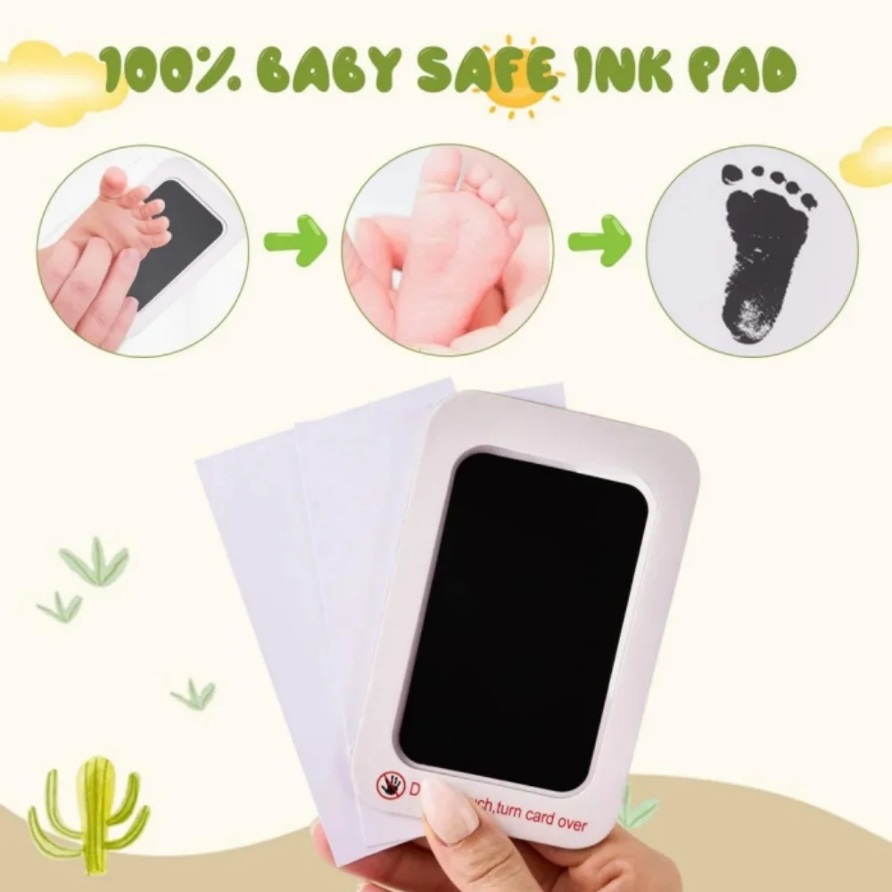 1PC Pet Dog Cat Baby Handprint Footprint Pad Contactless Stamp Pad Non-toxic No Touch Skin Ink Pads