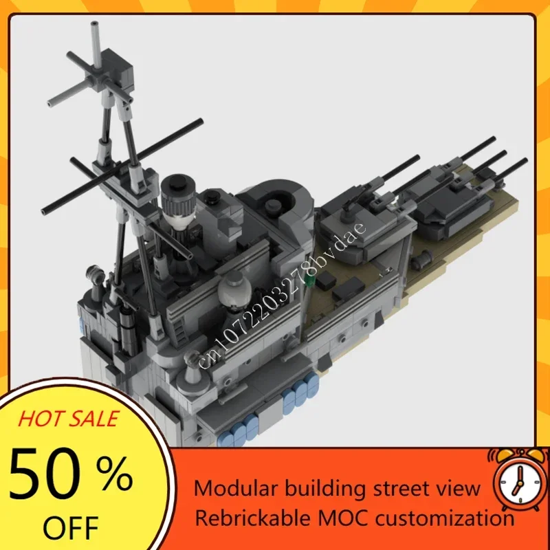 5557PCS MOC HMS 벨파스트 Refit WW2 빌딩 블록 군함 모델 기술 벽돌 세트 DIY 조립 크리 에이 티브 퍼즐 장난감 크리스마스 선물