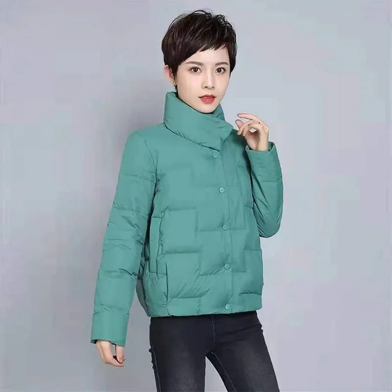 2022 Spring And Autumn New Light Down Jacket Women Short Ultra-Light Fashion light and thin Loose Jacket Trendy Down Coat Female