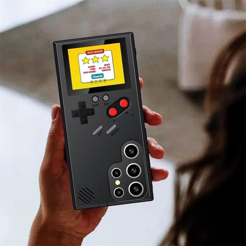 Retro Funny Game Boy Gaming Case for Samsung Galaxy S21 S22 S23 S24 Ultra S20 Fe Note 10 20 Plus S24Ultra Gameboy Console Cover