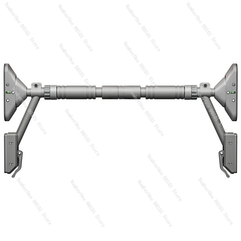 Home Fitness Doorway Pull Up Bar Indoor Family Exercise Equipment No Drill Wall Mounted Chin Up Trainer Upgraded Double Support