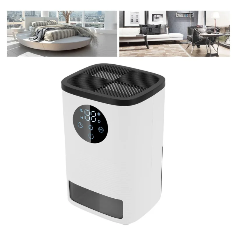 1400ML Portable Dehumidifier Auto Shut Off Quiet Sleep Mode Timer LED Lights For Bedroom Bathroom Closet