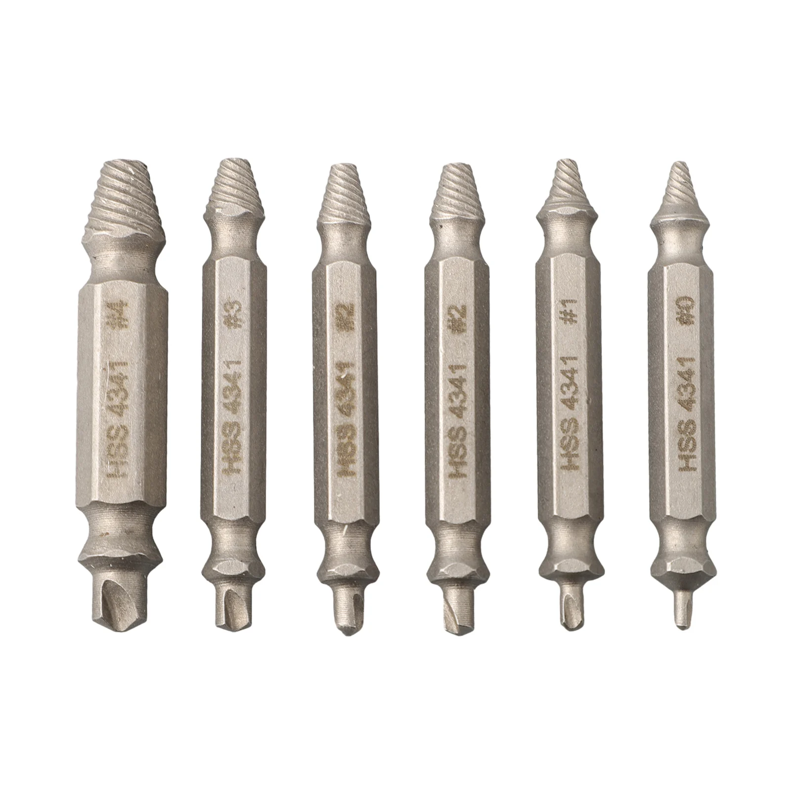 6PCS Rusty Screw Extractor with Storage Box Efficient Remover Kit for Damaged Bolts and Screws Compatible with Various Sizes