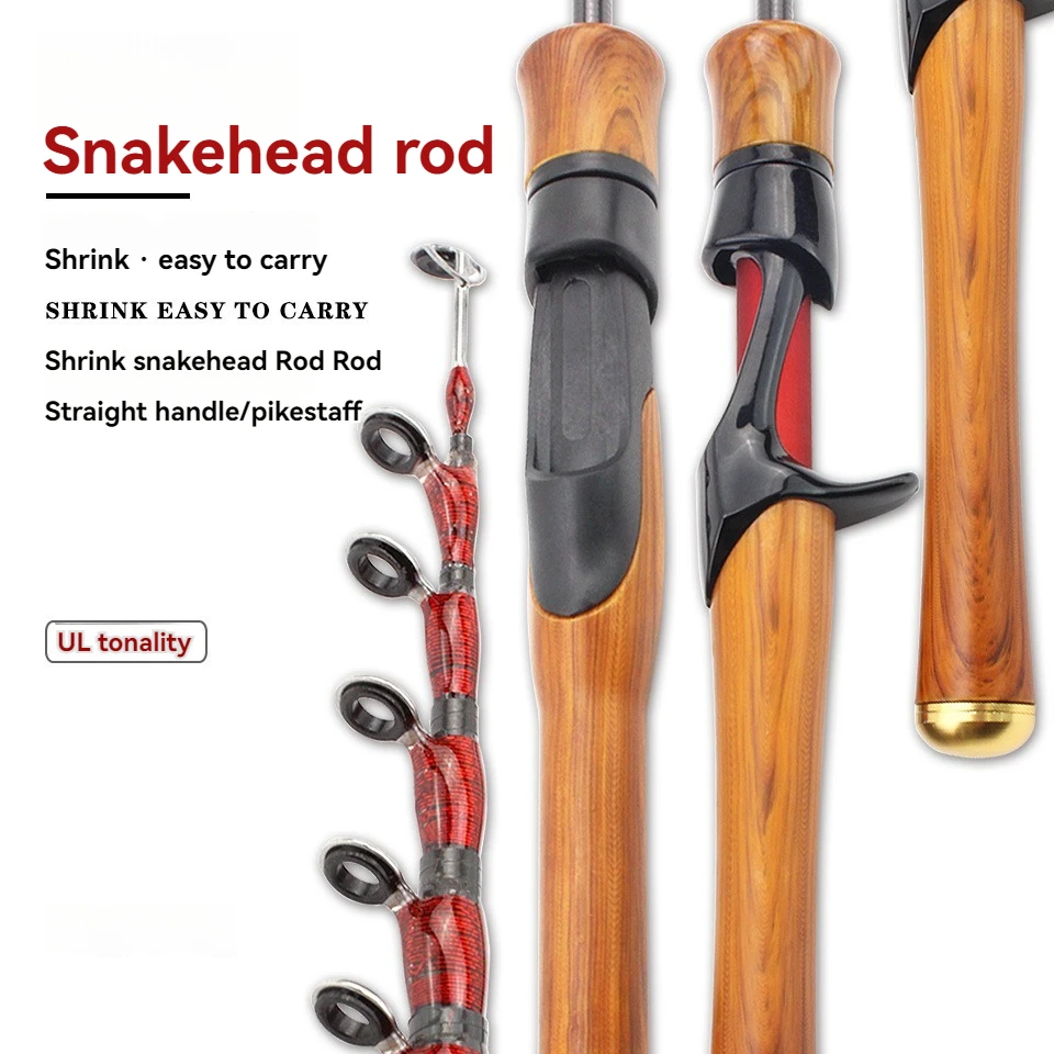 Ultra Short and Ultra Light UL Shortened Joint Contraction Road Rod, Horsemouth Rod, Portable Fly Rod, Easy to Carry