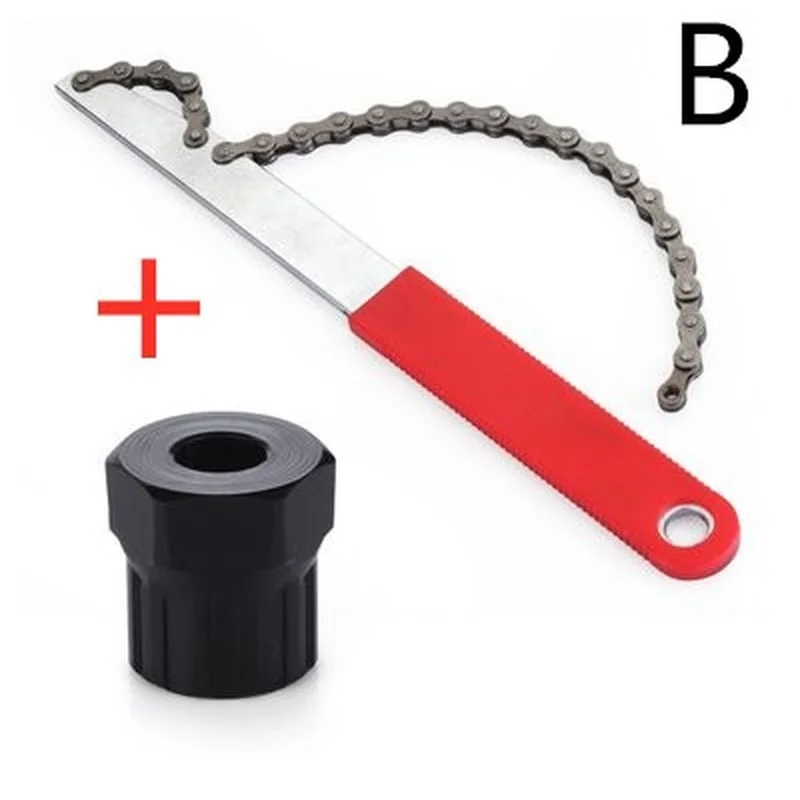 High Quality Bicycle Freewheel Disassembly Wrench Chain Whip Cassette Sprocket Remover Tool Chain Wrench Portable