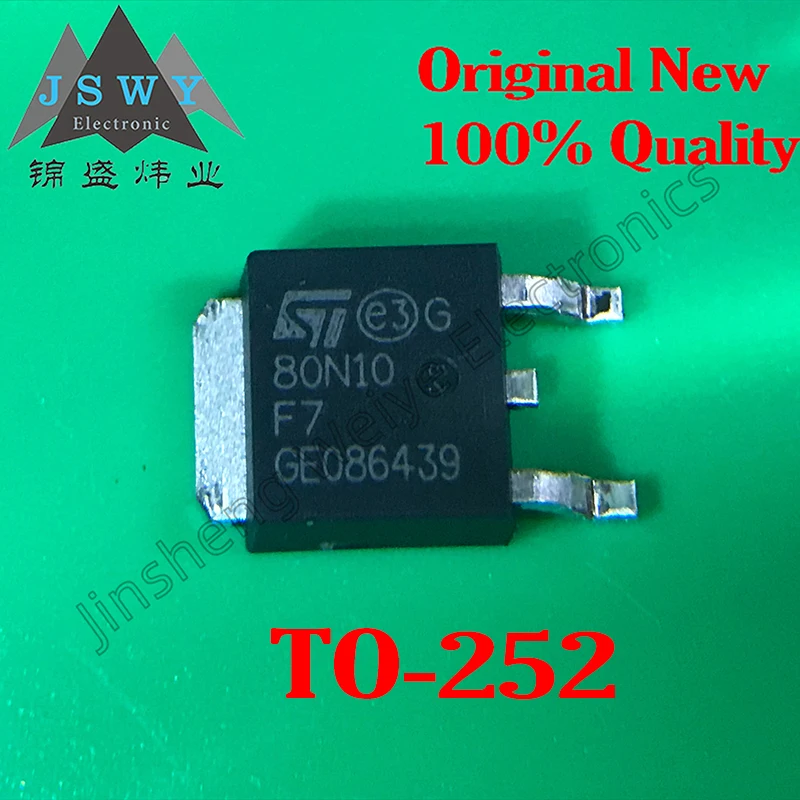 

5PCS STD80N10F7 80N10 STD80N4F6 80N4 STD80N6F6 80N6 SMD TO-252 transistors 100% brand new and genuine Free Product