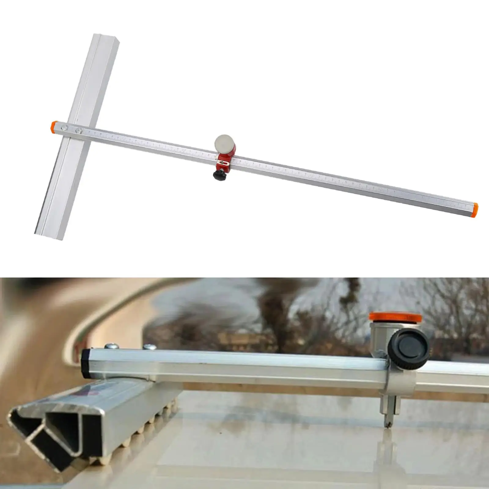 T Glass Push Roller Cutter Professional Manual Tools Thick Alloy Simple to Use Household Sturdy for Mirrors Floor Tile