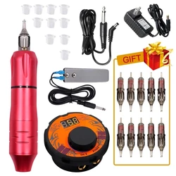 Professional Tattoo Maschine Kit Komplette Tattoo Stift Permanent Make-Up Maschine Tattoo Power Patronen Für Tattoo Anfänger Künstler