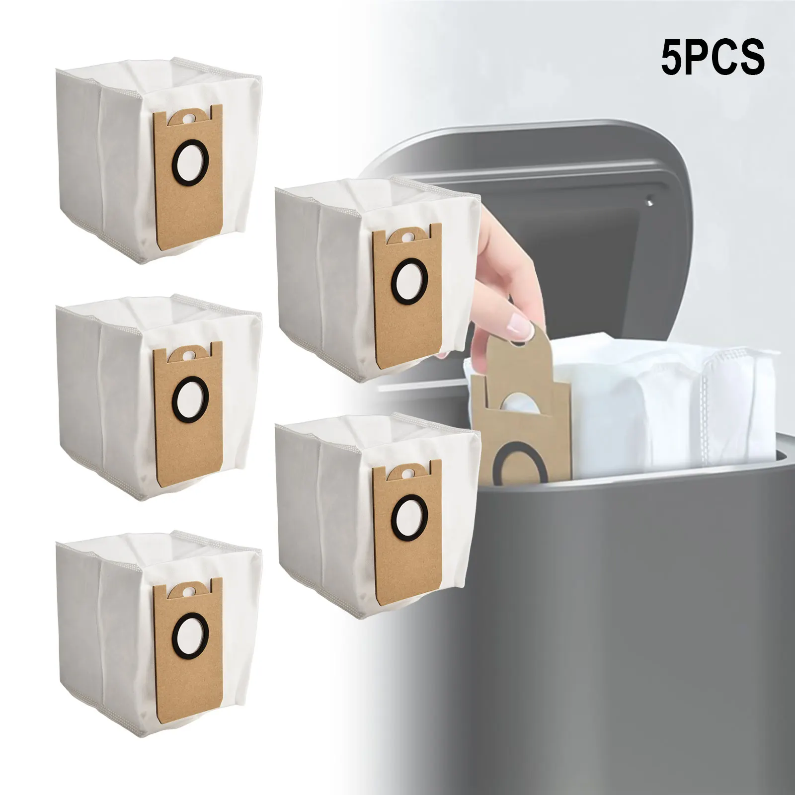 Experience the Cleaning Performance with For Amarey A90+/A91+ Canister Robotic Vacuum 5 Pack Leakproof Dust Bags Included