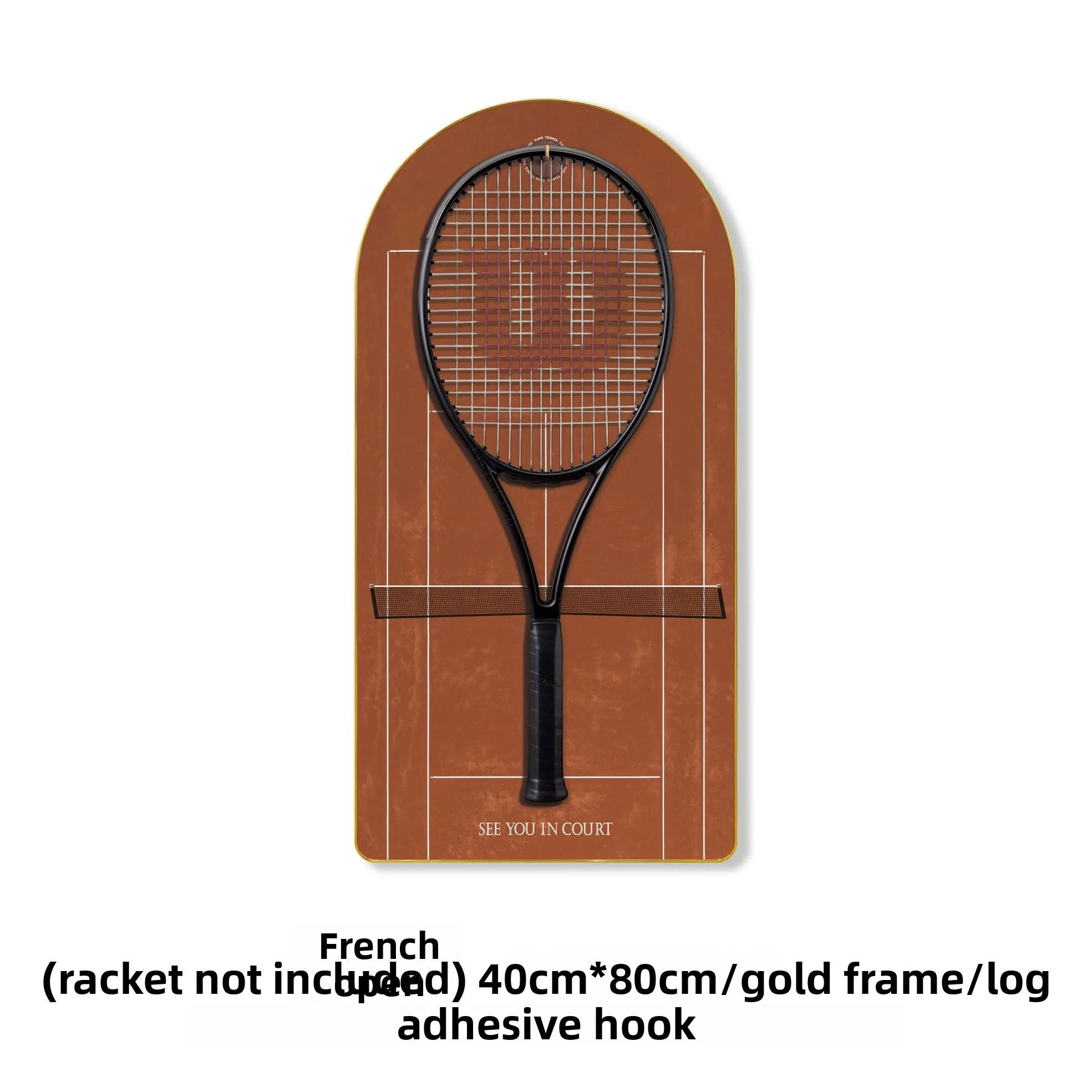 Four Grand Slam tennis racket decorative picture frames for tennis racket storage and display on the wall,framed paintings,mural