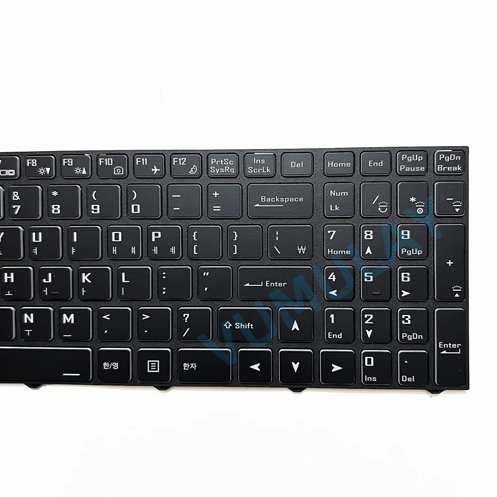 Imagem -05 - Teclado Coreano para Jogos Gigabyte g5 gd kd Mdg5 Kc5us1130shg7 kc ke Rc57 gd Mdclevo N15z3 Pb70 Pb50 Np55 Np60 Nh50 Nh58edq Nh50dc Np50de Np55de Np50db Pb50ed Pb50ef Pb50rc-g Pb51 Pb51ef 680-n15z011a-1