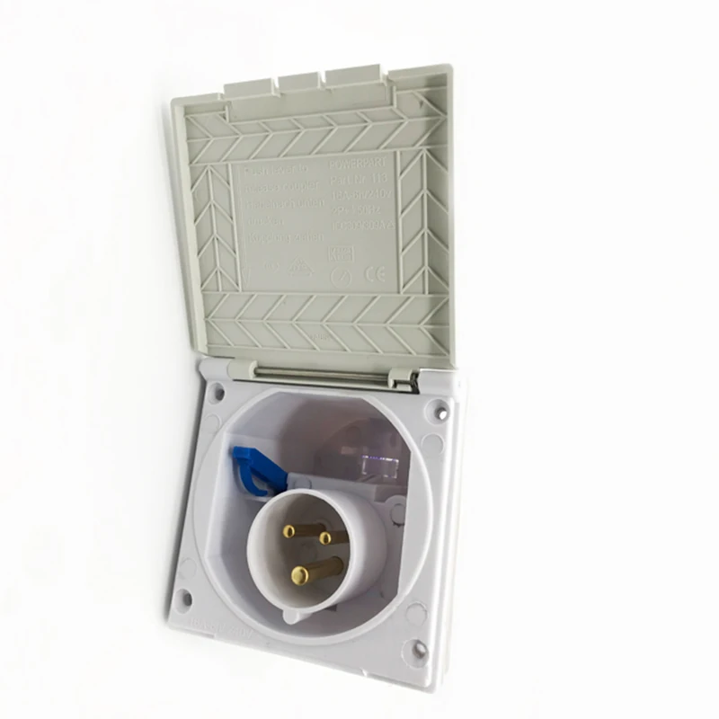 

Trailer modification accessories 220V mains power 16A input waterproof charging case