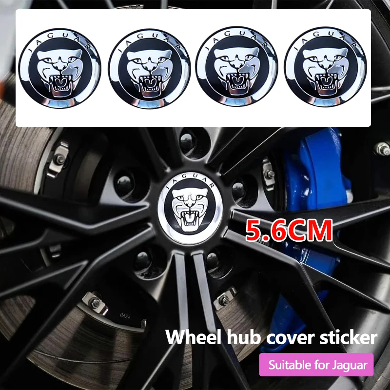 4 tapacubos de aleación de 65 mm para coche, pegatinas para Jaguar F-Pace, E-Pace, E-Type, X-Type, F-Type, XJ, XE, XF, XK, F-Type, X-Type, accesorios