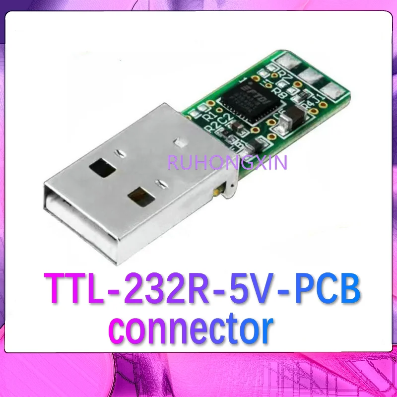 TTL-232R-5V-PCB USB connector 5V UART 75mA source output