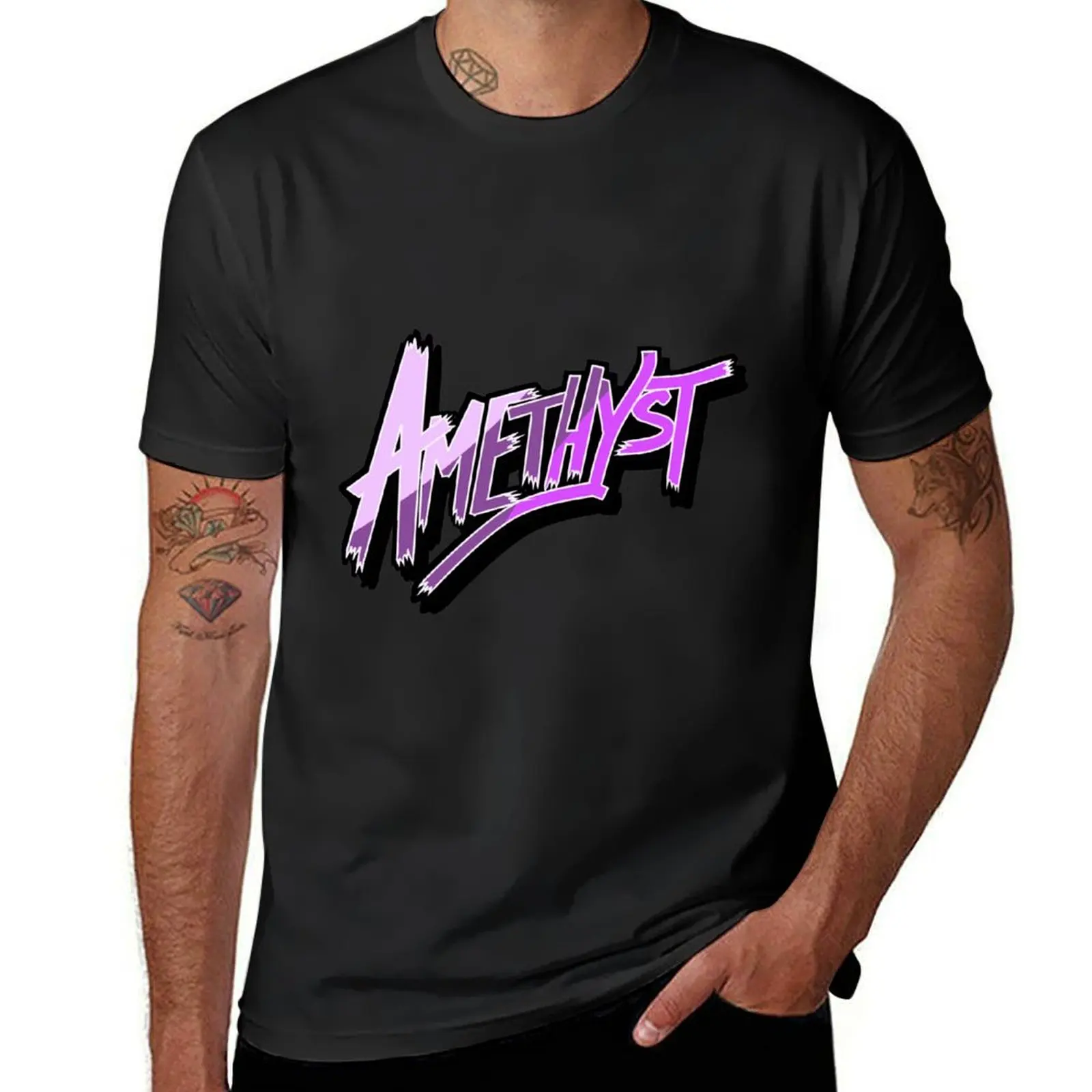 

Amethyst Fan Art T-Shirt summer top boys animal print workout shirts for men