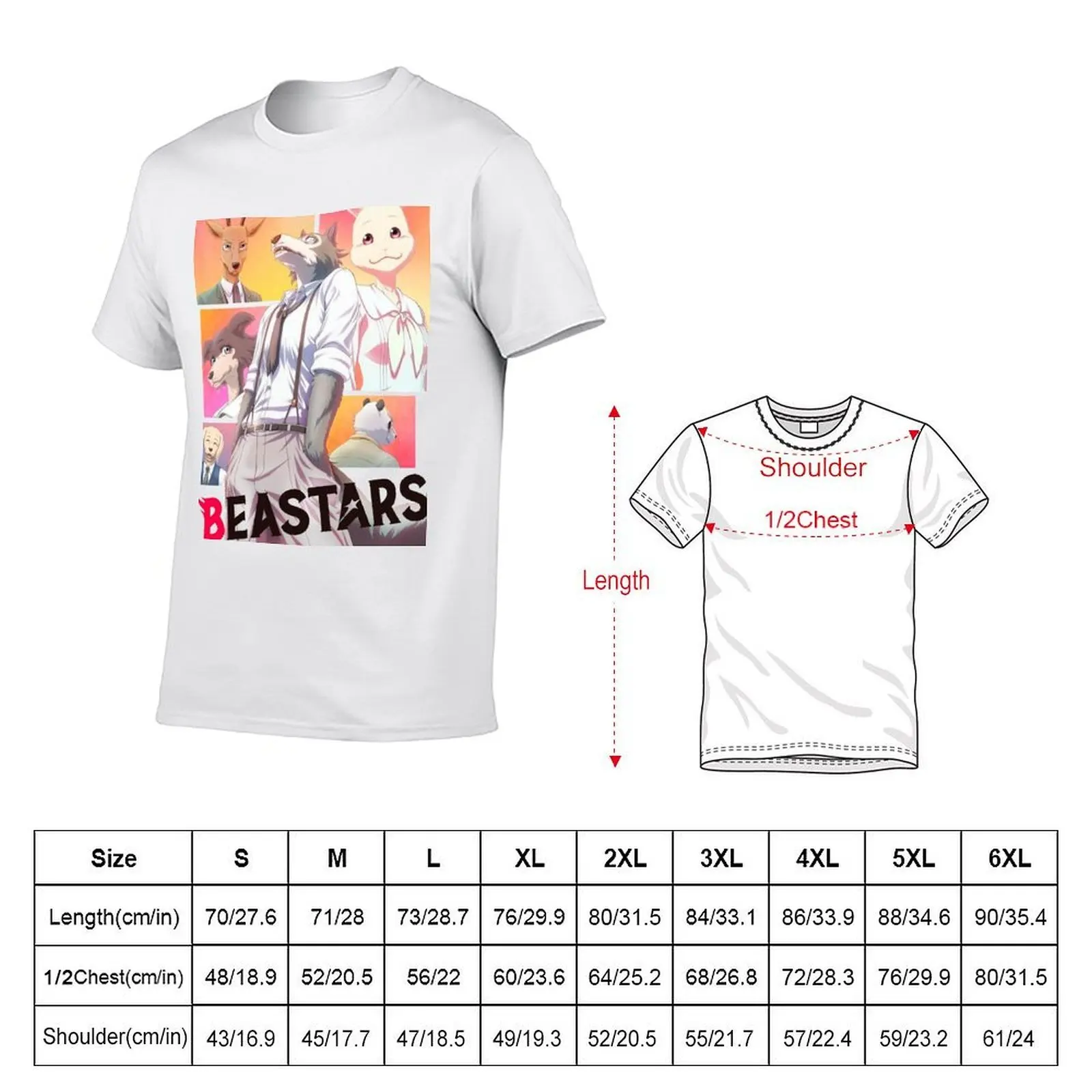Beastars family T-Shirt animal prinfor boys funny shirt cotton t shirts for men pack