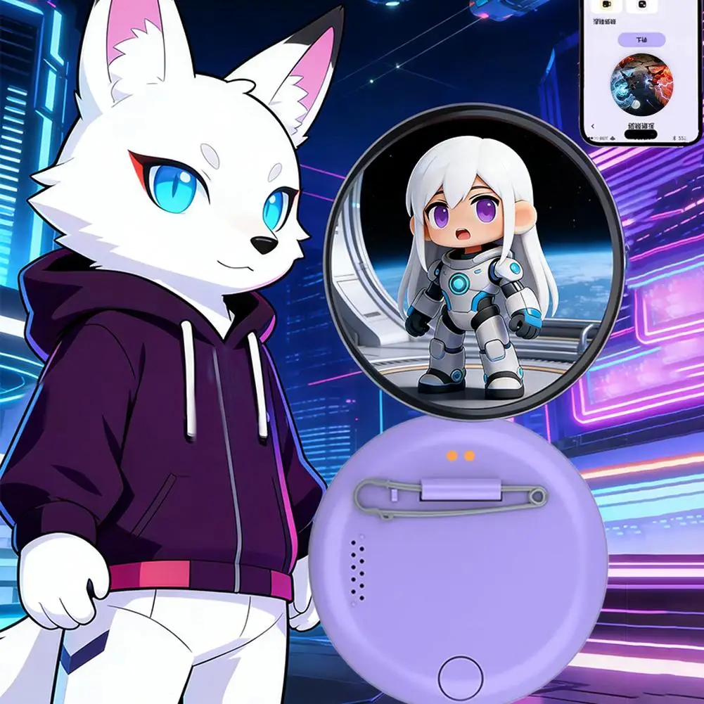 

НОВЫЕ настраиваемые электронные значки с цифровым LED-дисплеем и сенсорным управлением для загрузки фотографий, GIF-файлов и видео. Подарок для Y3R7.