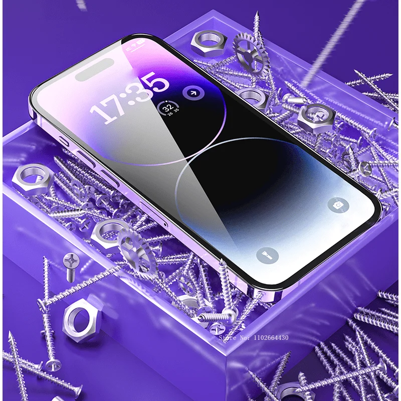

2pcs HD Smooth Phone Screen Protector for IPhone Air 17 16 15 14 Pro 13 12 Mini 11 Pro max Series + 2pcs Camera Lens Protector