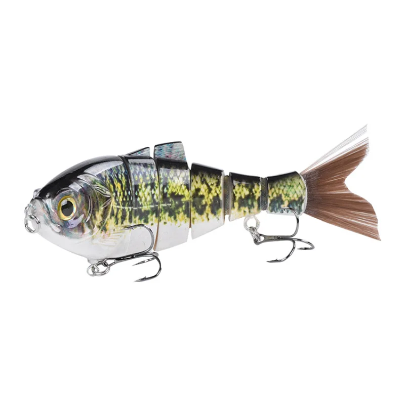 

128mm FishingLures SlowSinkingMulti Jointed SwimbaitCrank Bait Bionic FreshwaterSaltwater Trout BassFishing AcceArtificial Bait