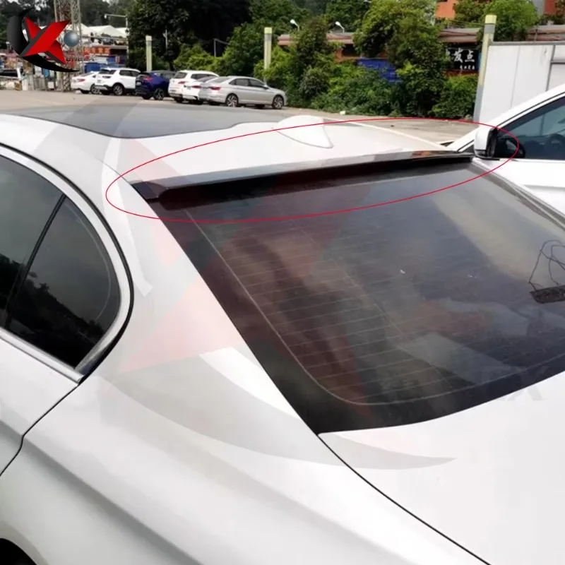 

Suitable For 2018-2024 BMW 5 Series G30 G38 Modified ABS Material Carbon Fiber Appearance Glossy Black Rear Roof Spoiler