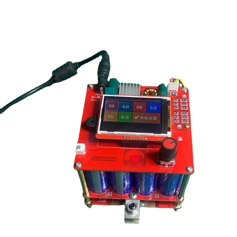 Energy Storage Capacitor Spot Welder Controller Portable Spot Welder Suit Semiautomatic Welding Tool 0.25mm 18650 Battery