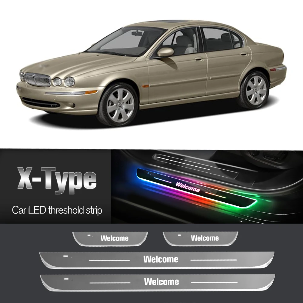 

Car Door Sill Light For Jaguar X-Type X Type X400 2001-2009 Customized Logo LED Welcome Threshold Pedal Lamp Accessories