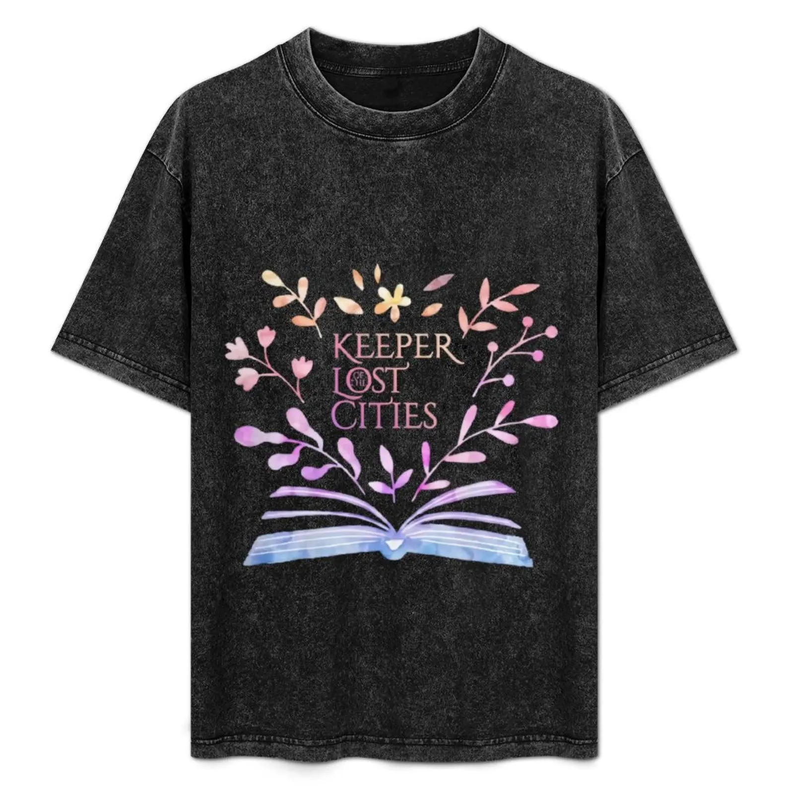 

keeper of the lost cities flower T-Shirt man t shirts for men casual anime t shirts for man T-Shirt