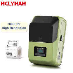 High Resolution 2 inch Mini Portable Thermal Label Printer Adhesive Sticker Printer for Clothes Bakery Store Price Tag