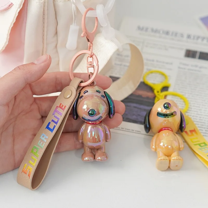 Kawaii Snoopy Keychain Doll Pendant Daily Backpack Personalized Fashion Accessories Children's Cartoon Birthday Gift