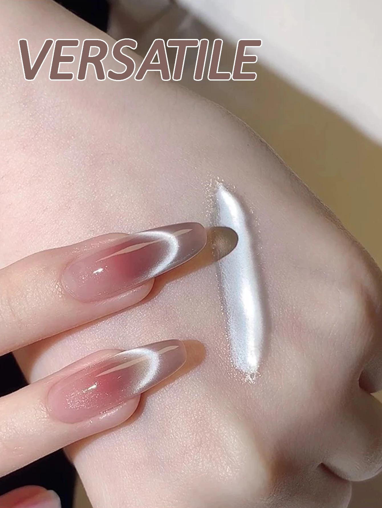 

MN 12 мл Зимний стример Белый гель-лак для ногтей «кошачий глаз» 2025 Новый популярный цвет Порцеляна Белые стеклянные бусины Кошачий гель Белые ногти