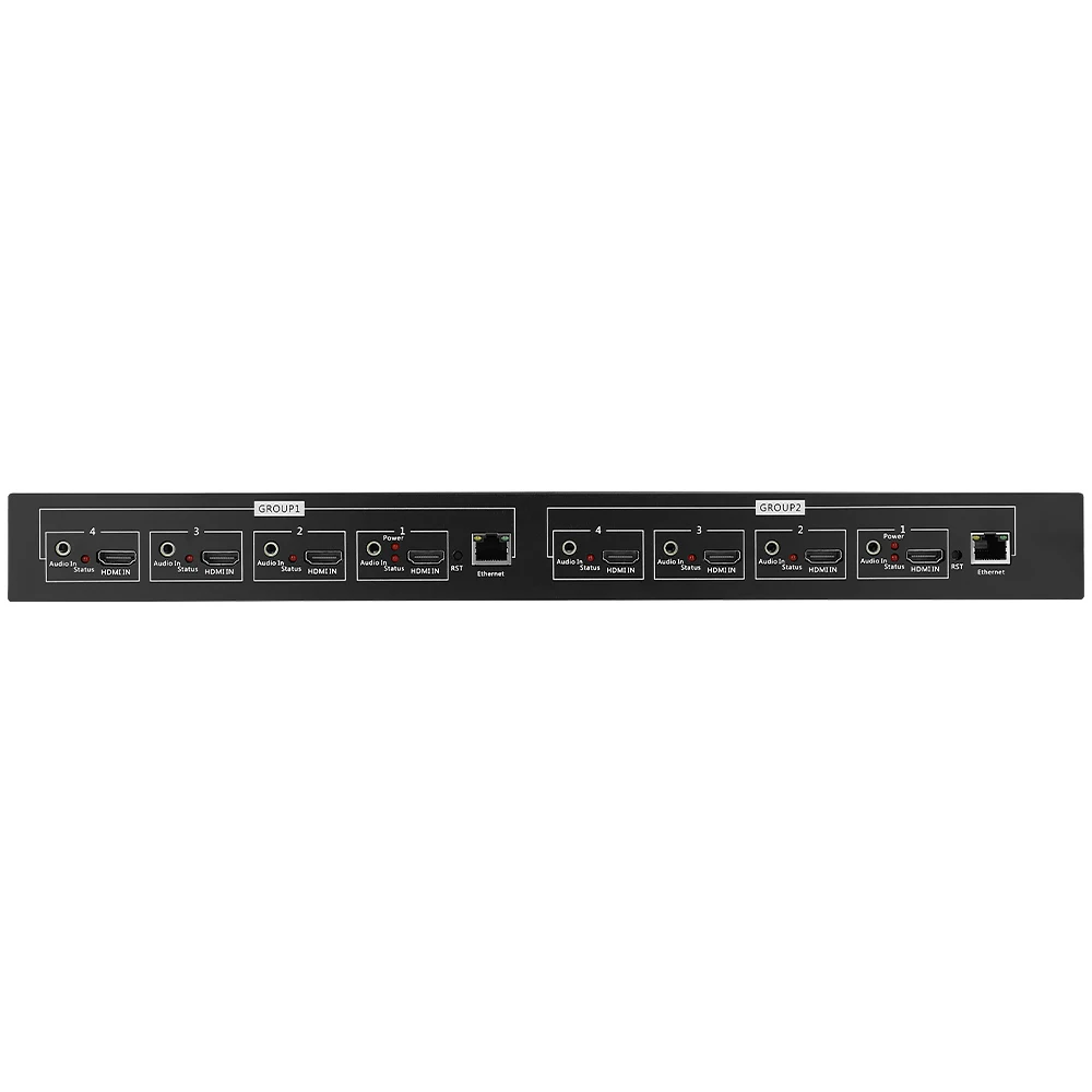 8 채널 MPEG-4 H.264 AVC HD HDMI 비디오 스트림 인코더 HDMI-IP 라이브 스트리밍 인코더 Srt Rtmp
