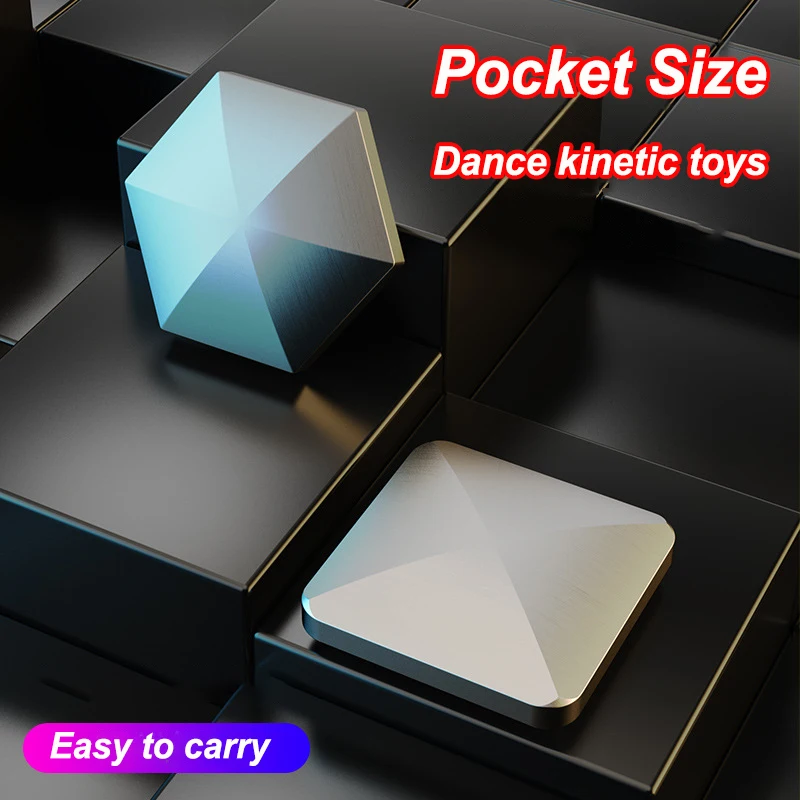 

2PCS Alloy Flip Desk Rotating Pocket Toy Desktop Kinetic Fingertip Gyro Pressure Release Toy Children Adult Christmas Gift