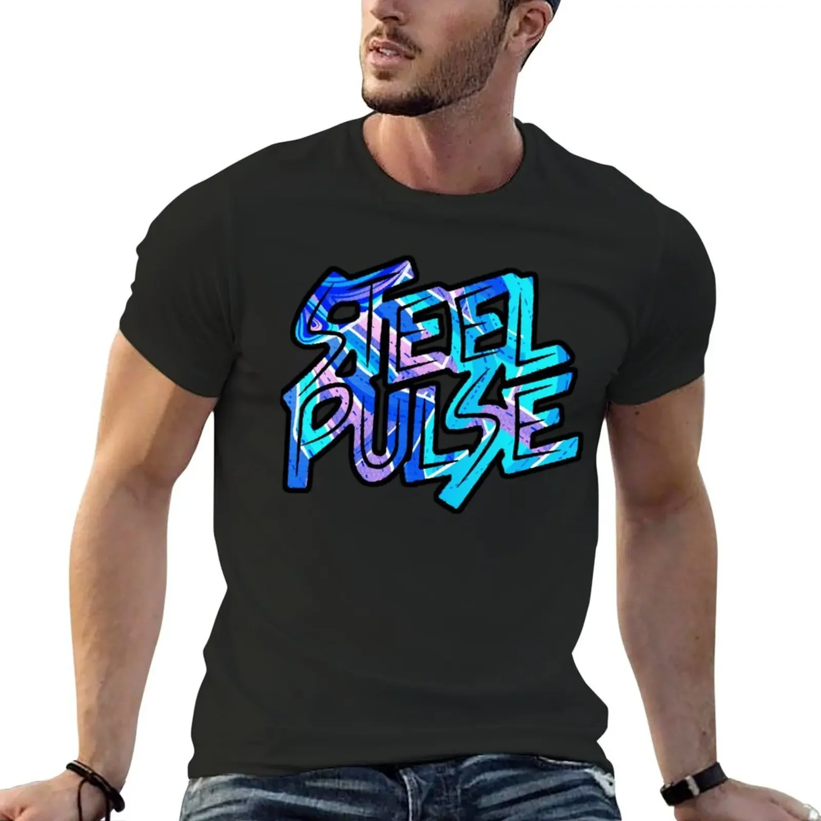 

THE STEEL PULSE roots reggae musical band T-Shirt vintage clothes korean fashion t shirt men 100℅ cotton