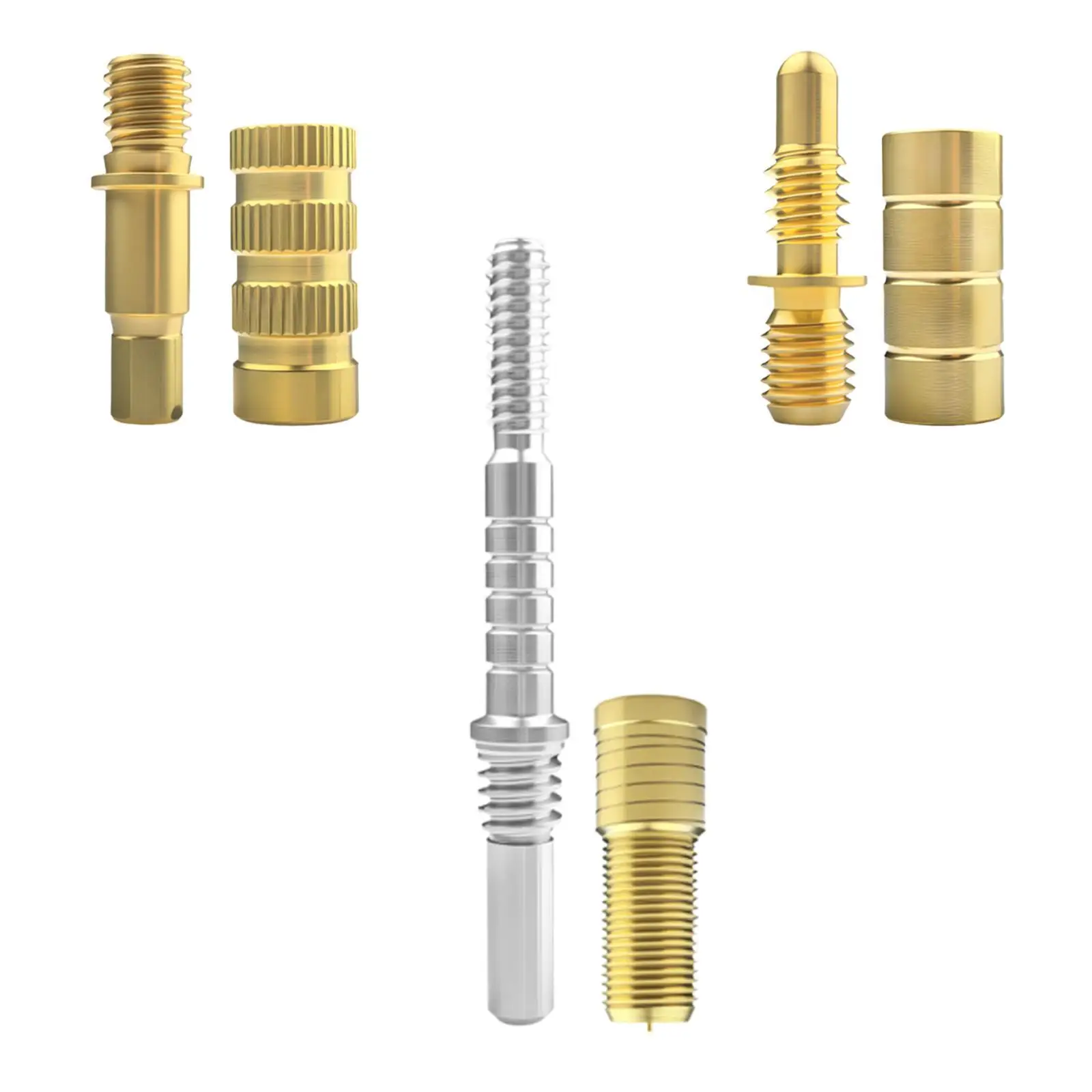 

Billiards Pool Cue Joint Pin Hardware, Copper, Durability, Shaft Fittings Billiard Cue Extension Screws Sturdy Professional