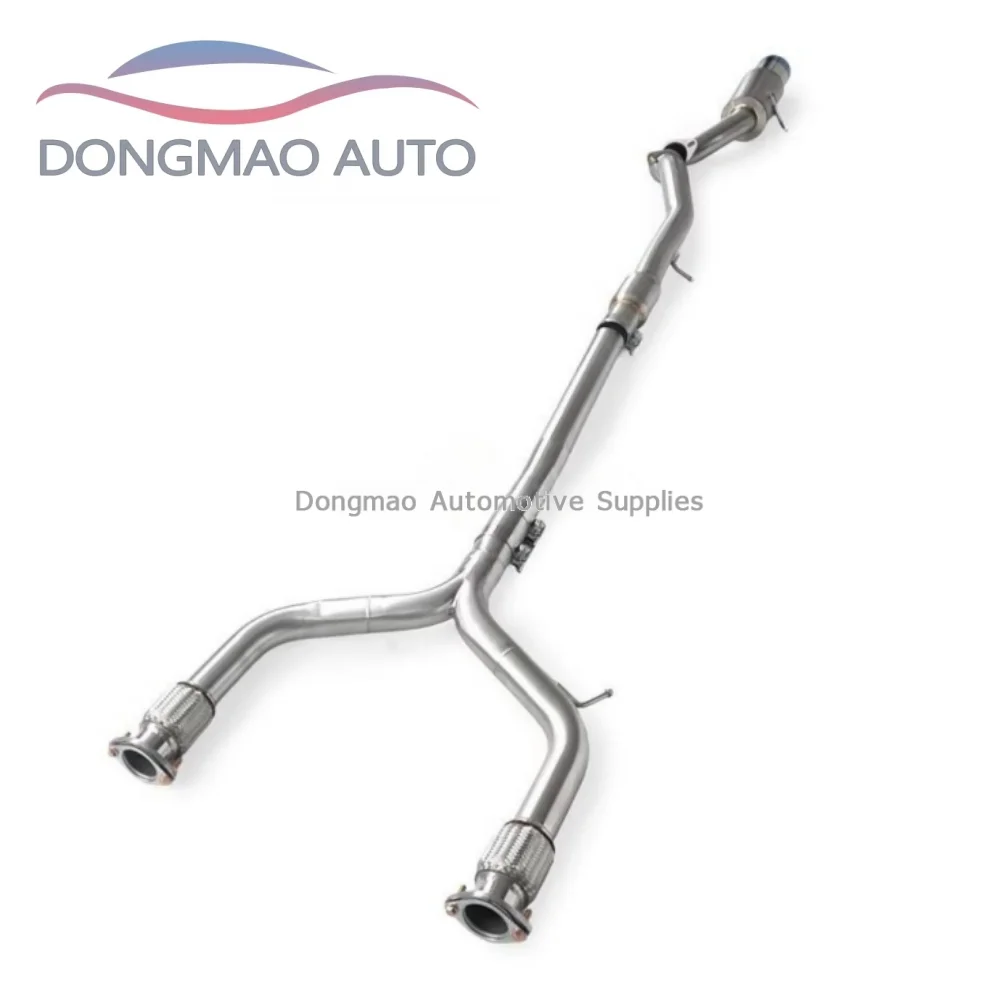 Suitable for Nissan 400Z 3.0T 2023-2025 middle pipe exhaust large diameter pointed Y-shaped pipe high-performance heat shield