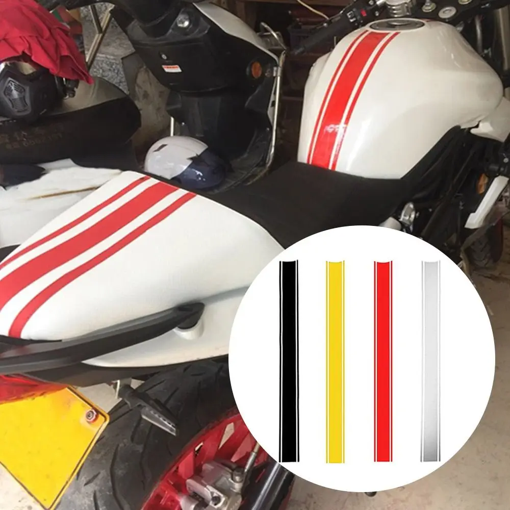 50cm Ornament Motobike Decoration Fuel Tank Fender Motorcycle Reflective Stickers Pin-stripe Decals Racing Protective Film