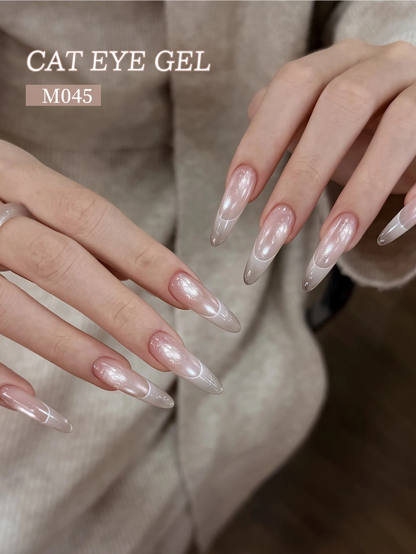 XEIJAYI 10ml Ice Snow Cat's Eye Gel Nagellack, abziehbar, UV/LED-härtbar, leicht zu entfernen, 3 Farben verfügbar, glänzend, für DIY und Salon – Detail 4