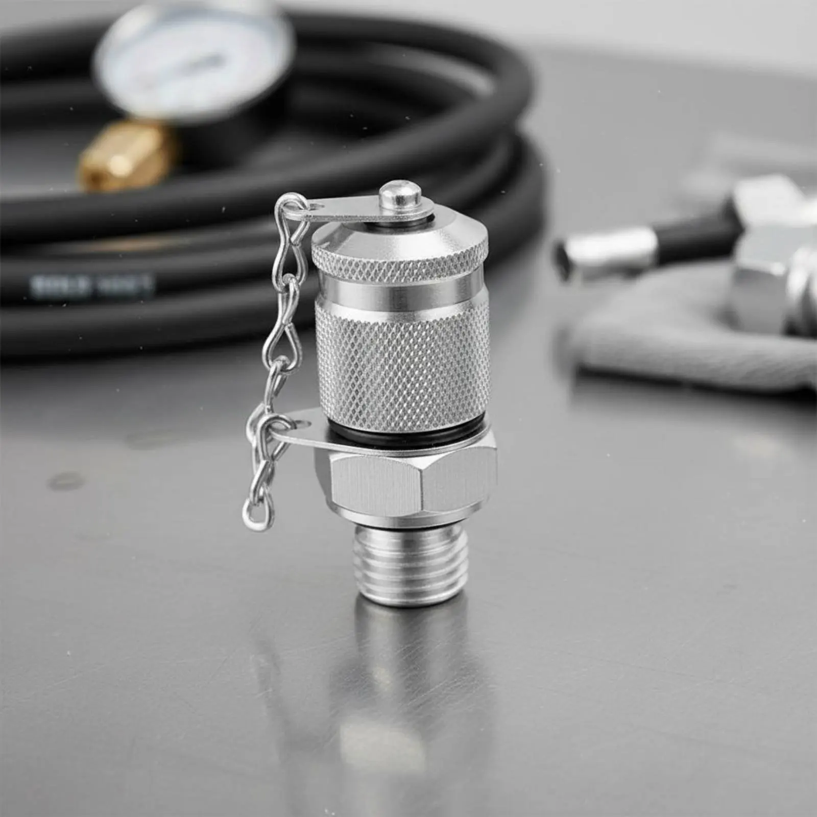 Hydraulic Pressure Test Point Leak-Sealed Closure High Pressure Test Fitting Hydraulic Measuring Point Adapter Long-Lasting