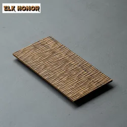 Myanmar Teak Dry Tea Tray Zen Solid Wood Small Tea Plate Boutique Simple Tea Mat Zen Tea Board Dishes For Serving Cha Decoration