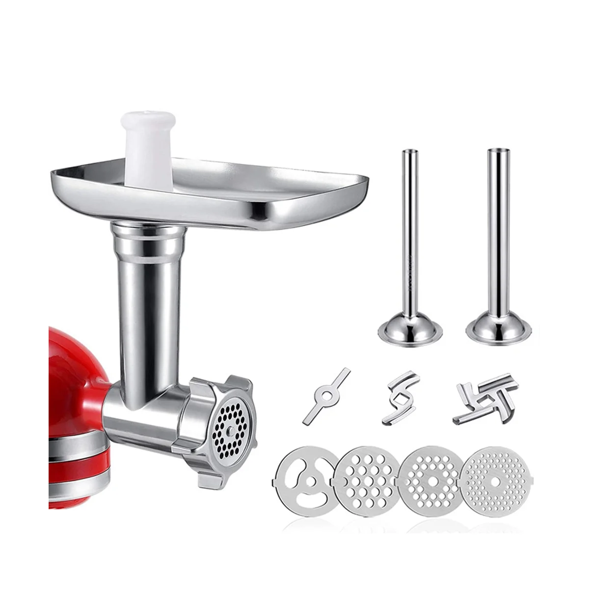 For Stand Mixer Meat Grinder Sausage Stuffer Tubes Meat Grinder Blade Metal Food Grinder Attachment