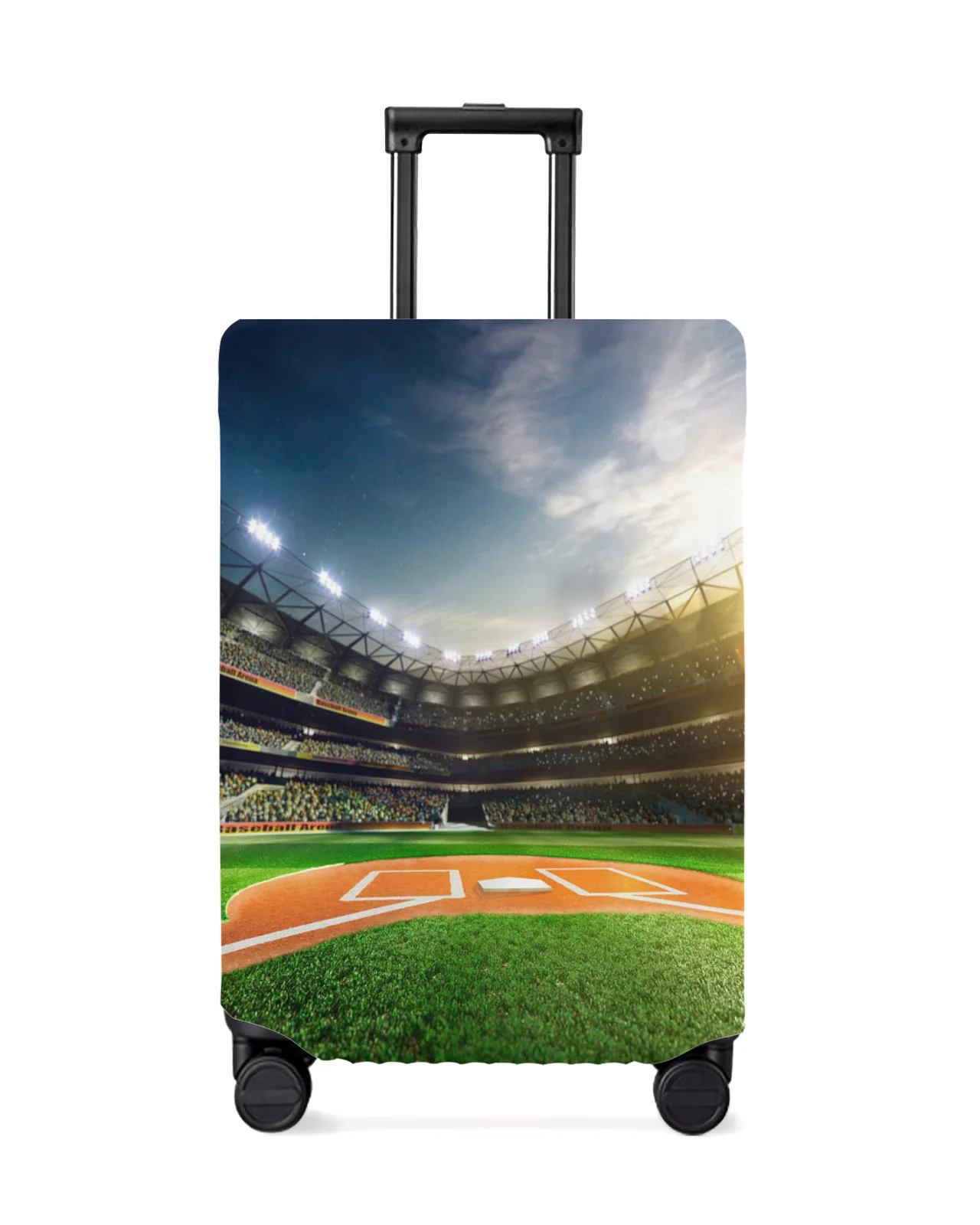 Football Field Spectator Green Grass Luggage Protective Cover Travel Accessories Suitcase Elastic Dust Case Protect Sleeve