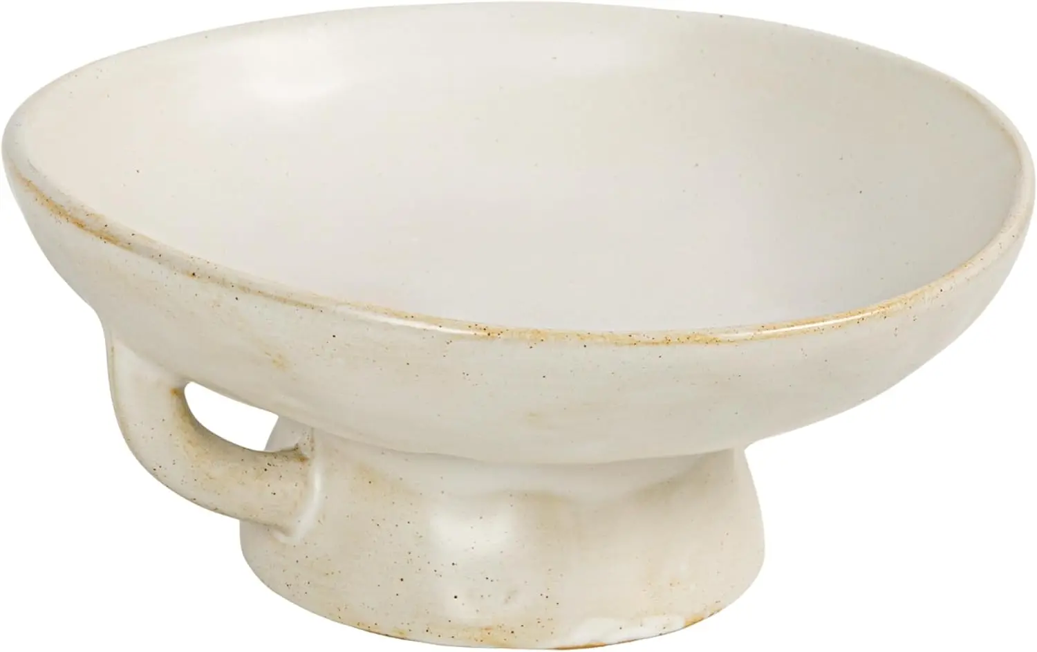 

Stoneware Bowl w Reactive Glaze, White